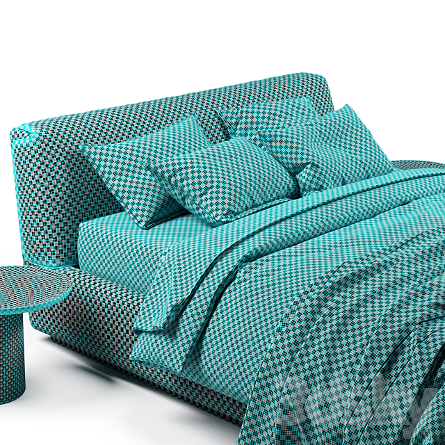 Flou Gentleman Bed 3DSMax File - thumbnail 6