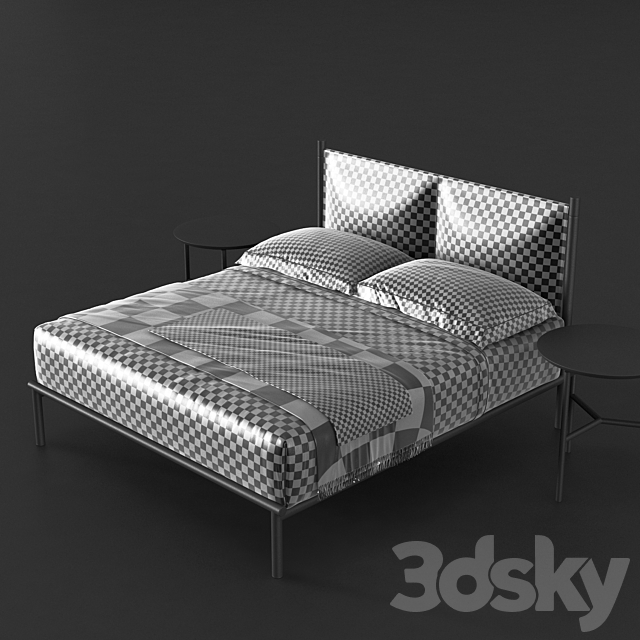 FLOU Iko bed 3DSMax File - thumbnail 3