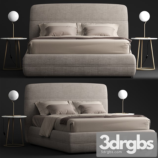 Flou mandarine bed 2 3dsmax Download - thumbnail 1