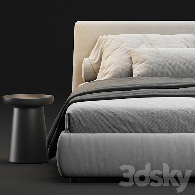 Flou Merkurio Bed 3DSMax File - thumbnail 2