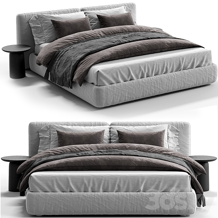 Flou MyPlace Bed 3DS Max Model - thumbnail 1