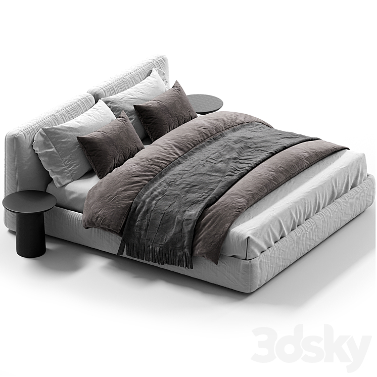 Flou MyPlace Bed 3DS Max Model - thumbnail 2