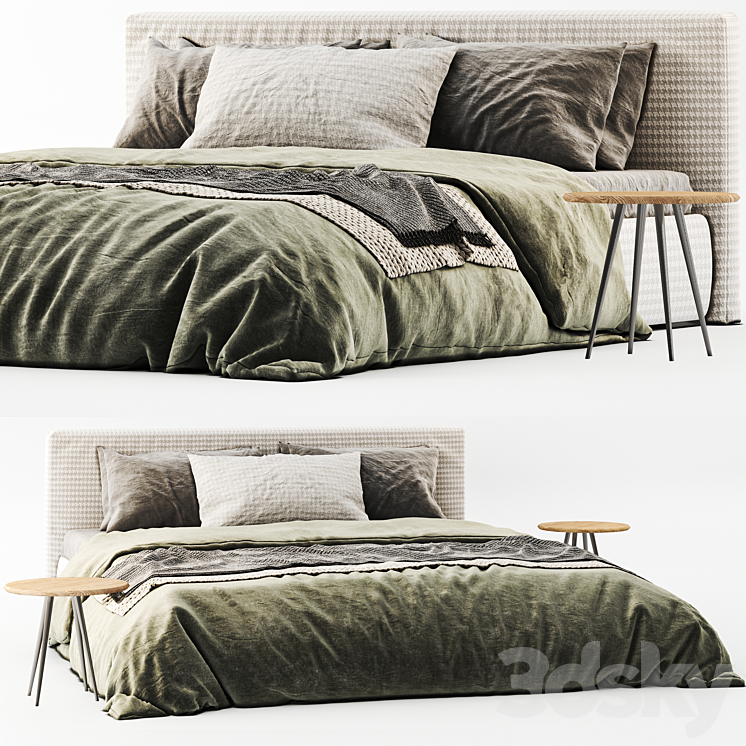 Flou MyPlace Bed 3DS Max Model - thumbnail 1