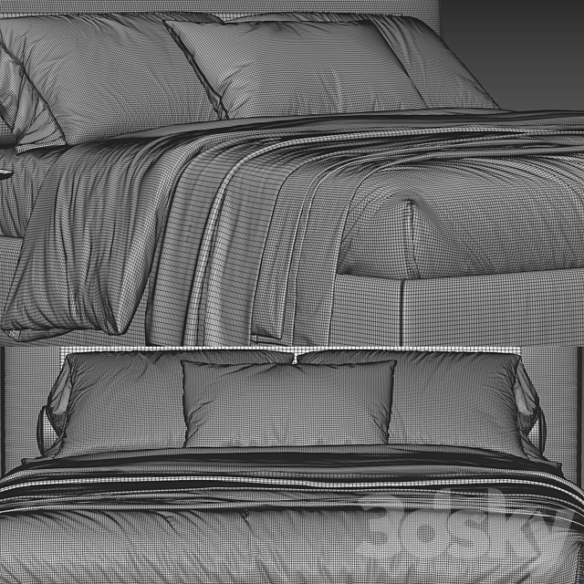 Flou MyPlace Bed 3DSMax File - thumbnail 4