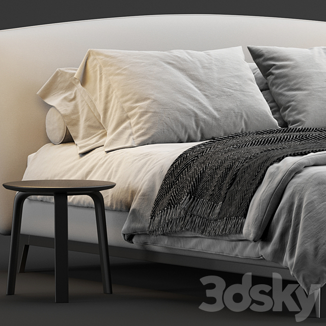 Flou olivier bed 3DSMax File - thumbnail 2