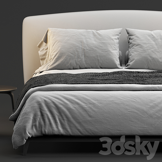 Flou olivier bed 3DSMax File - thumbnail 3