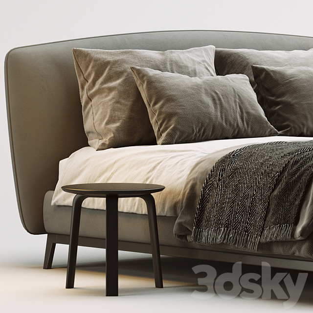 Flou olivier bed 3DSMax File - thumbnail 3