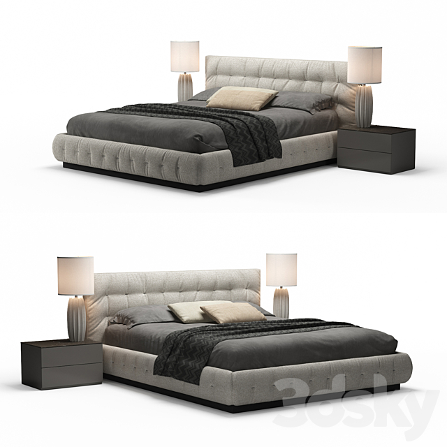 Flou Pinch Bed 3DSMax File - thumbnail 1