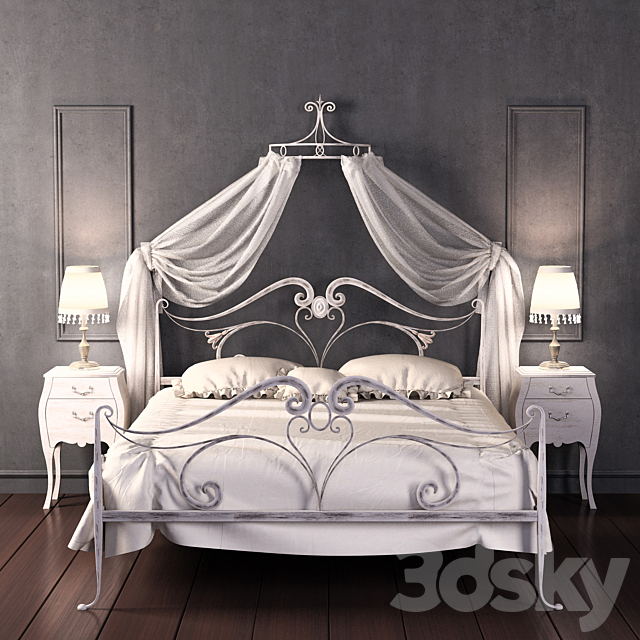 (for the competition) Canopy bed Giusti Portos DUCALE 3DSMax File - thumbnail 1