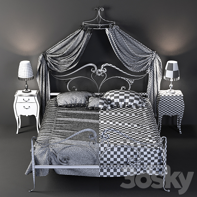 (for the competition) Canopy bed Giusti Portos DUCALE 3DSMax File - thumbnail 3