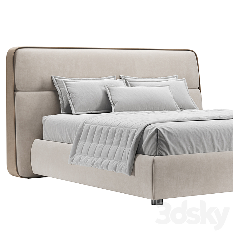 FRAME Bed By Giorgetti 3DS Max Model - thumbnail 2