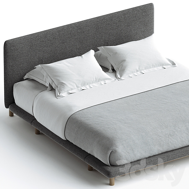 FRAME BED De La Espada Design Neri Hu 3ds Max - thumbnail 2