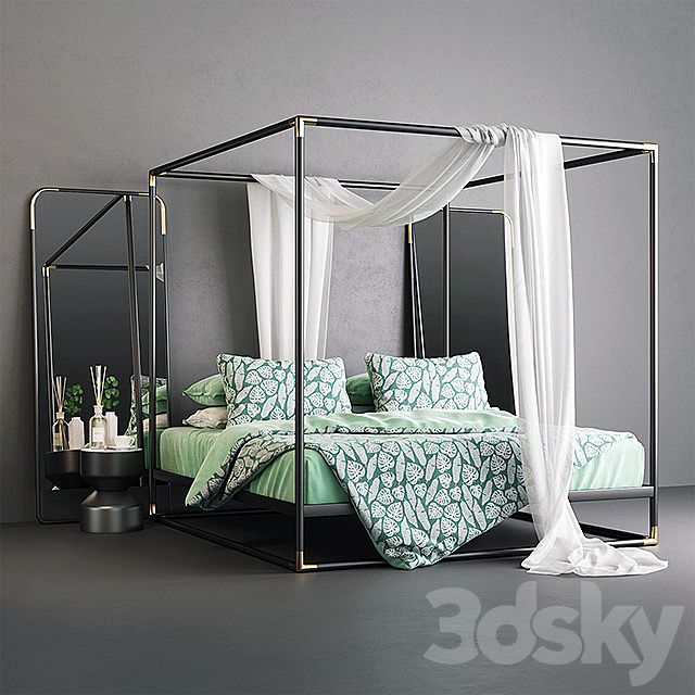 Frame Canopy Bed 3DSMax File - thumbnail 1