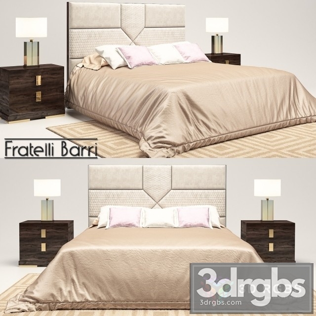 Fratelli Barri Bed 03 3dsmax Download - thumbnail 1