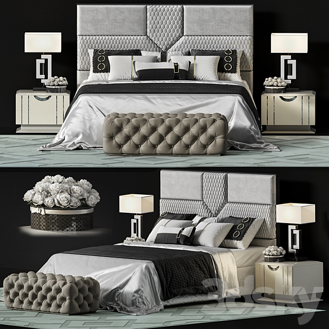 FRATELLI BARRI bed 3DS Max Model - thumbnail 1