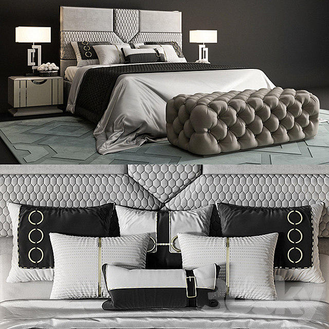 FRATELLI BARRI bed 3DS Max Model - thumbnail 2