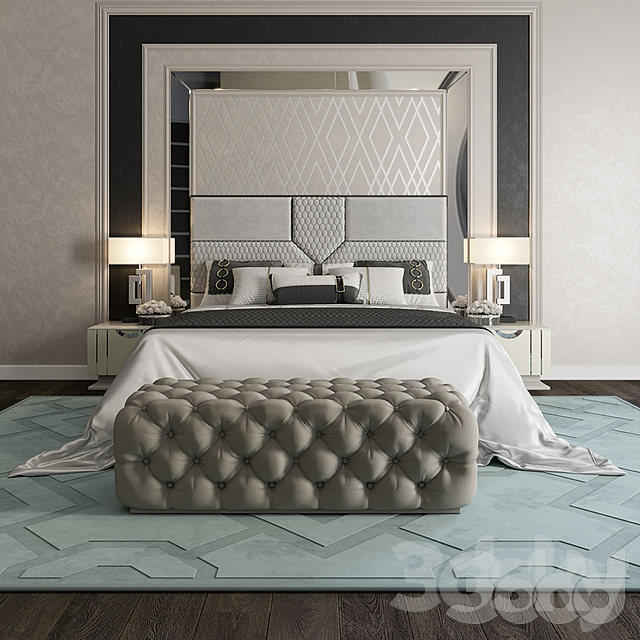 FRATELLI BARRI bed 3DS Max Model - thumbnail 3