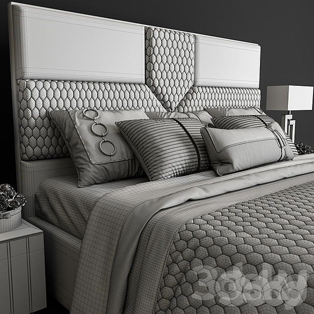 FRATELLI BARRI bed 3DS Max Model - thumbnail 5