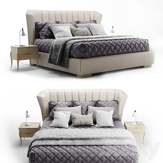 Fratelli Barri bed Rimini 3DSMax File - thumbnail 1