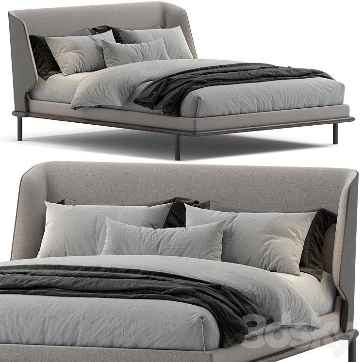 Frigerio_Alfred bed 3DS Max Model - thumbnail 1