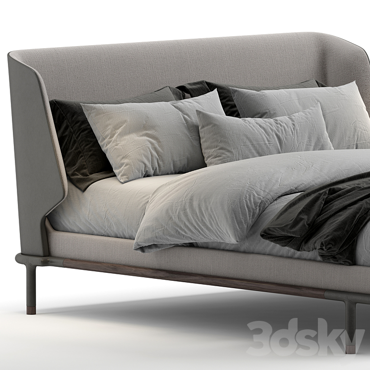 Frigerio_Alfred bed 3DS Max Model - thumbnail 2