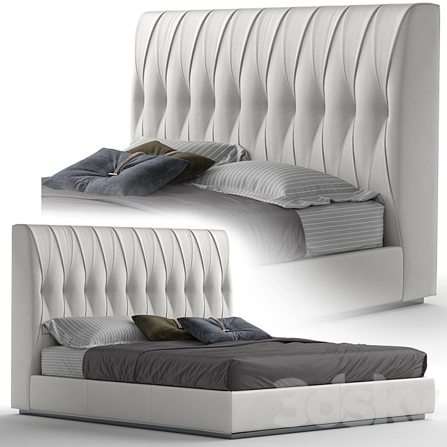 GAMMA MARLON NIGHT BED 3DSMax File - thumbnail 1