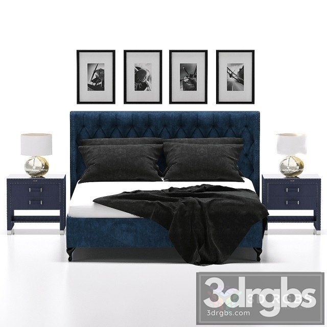 Gianfranco Ferre Home Bed 3dsmax Download - thumbnail 1