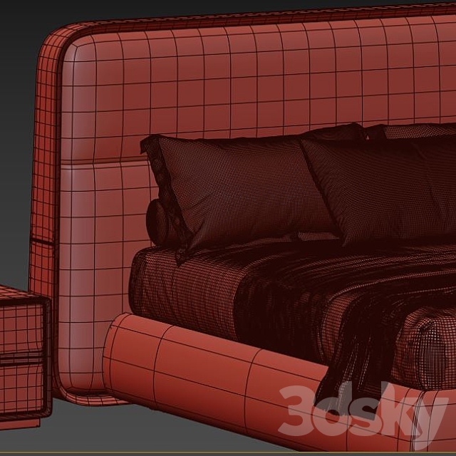 Giorgetti frame bed _ 59201 3DSMax File - thumbnail 4