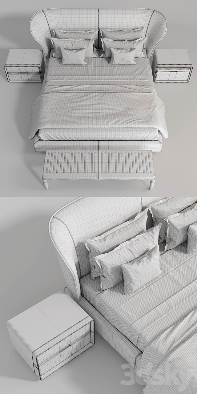 Giorgetti set # 1 3DS Max Model - thumbnail 3