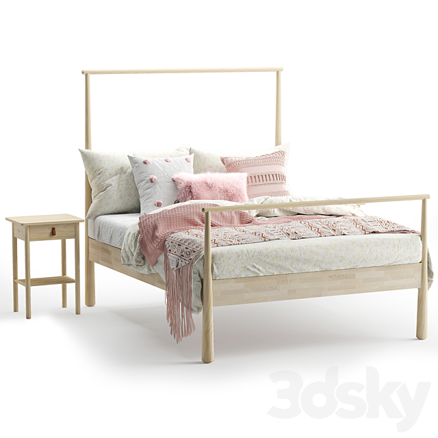 GJÖRA Bed frame 3DSMax File - thumbnail 1