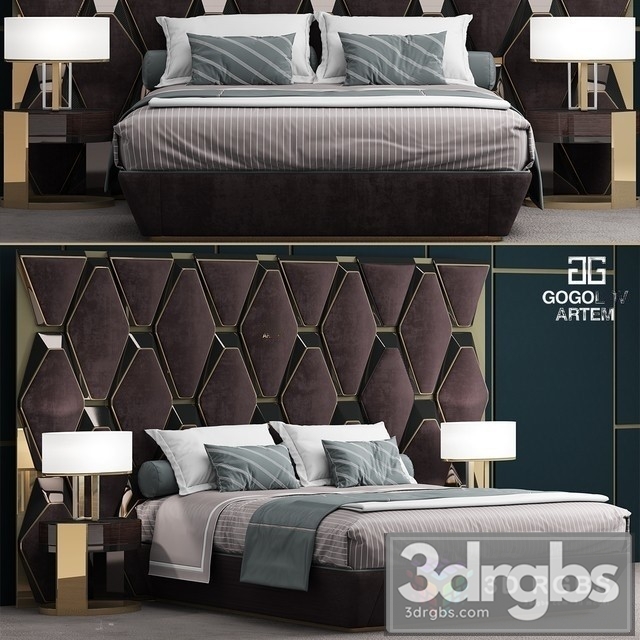 Gogolov Artem Bed 02 3dsmax Download - thumbnail 1