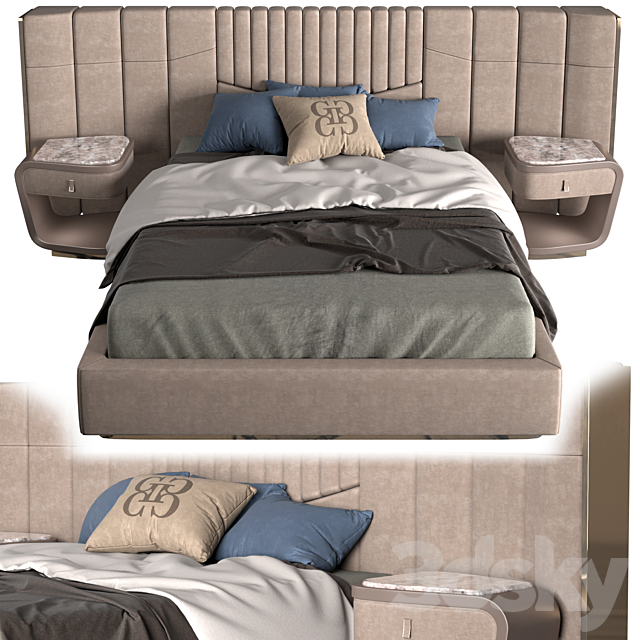 Grilli Prisma Bed 3DSMax File - thumbnail 1