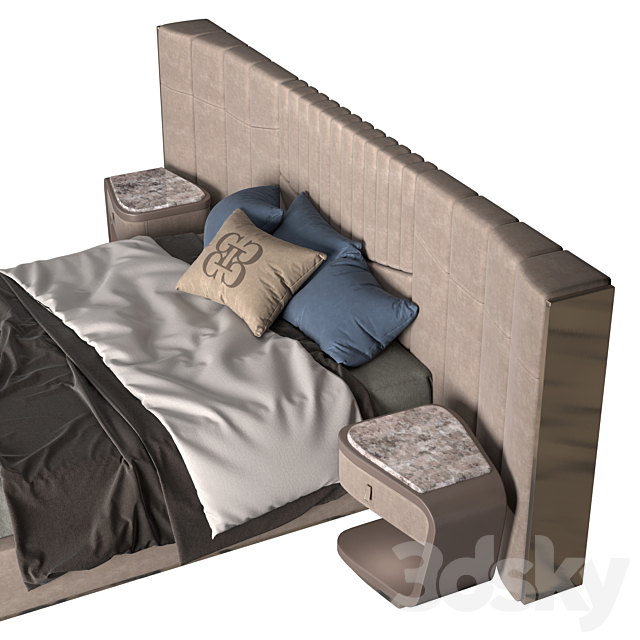 Grilli Prisma Bed 3DSMax File - thumbnail 2