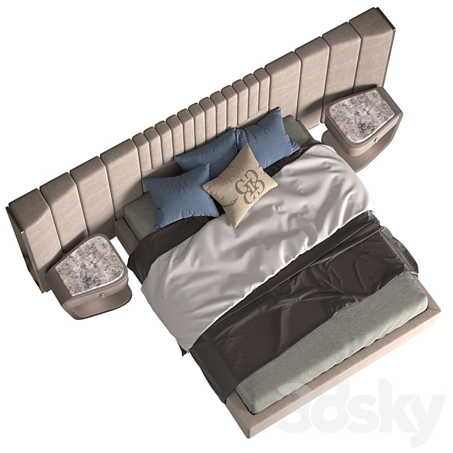 Grilli Prisma Bed 3DSMax File - thumbnail 4