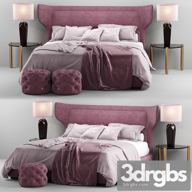 Guam bed – roberto cavalli 2 3dsmax Download - thumbnail 1