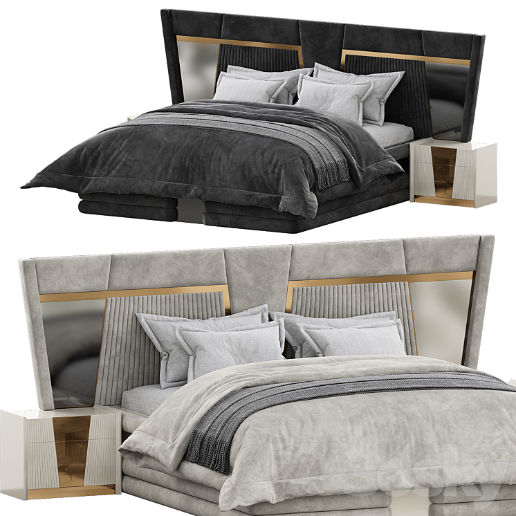 Gustav Bed by Medusa Home 3DS Max Model - thumbnail 2