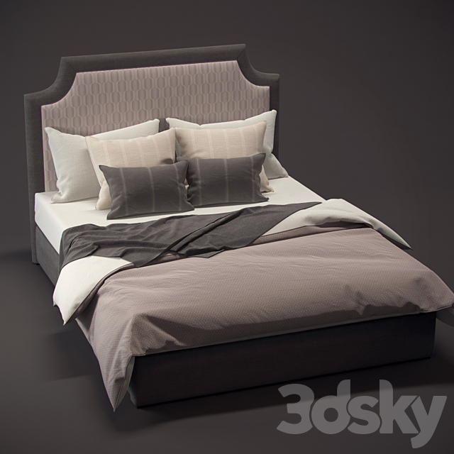 H59F bedframe 3DSMax File - thumbnail 1