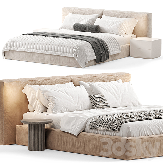 Halo Modern Bed By Elmalekfurniture 3ds Max - thumbnail 2