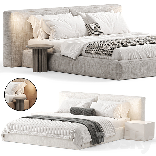 Halo Modern Bed By Elmalekfurniture 3ds Max - thumbnail 3