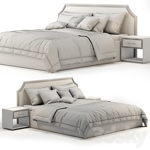 Hamilton bed 3DSMax File - thumbnail 4