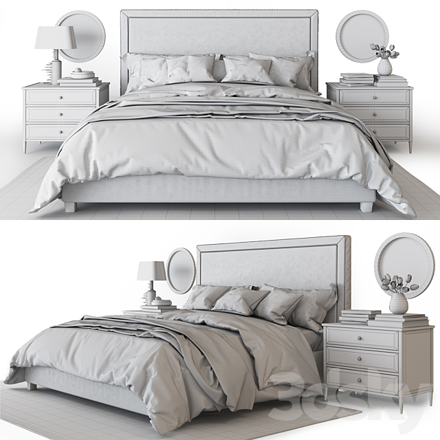 Hamilton Bed by Vernon Flannel 3DSMax File - thumbnail 3