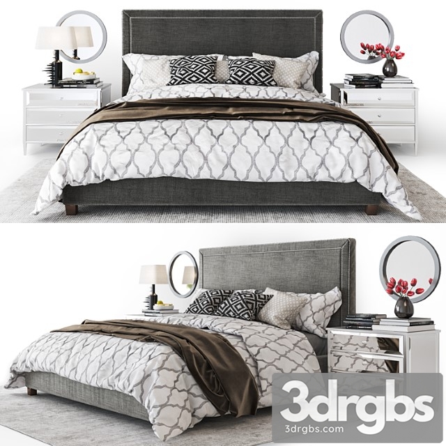 Hamilton Bed From Vernon Flannel 3dsmax Download - thumbnail 1