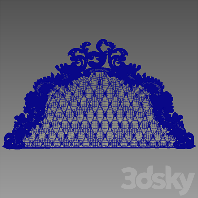 Headboard Modenese Gastone 3DSMax File - thumbnail 2