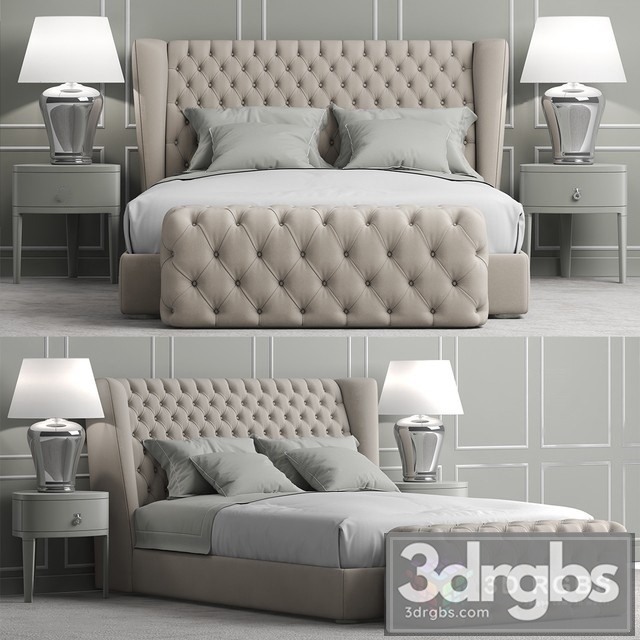 Heritage Collection Bed 3dsmax Download - thumbnail 1