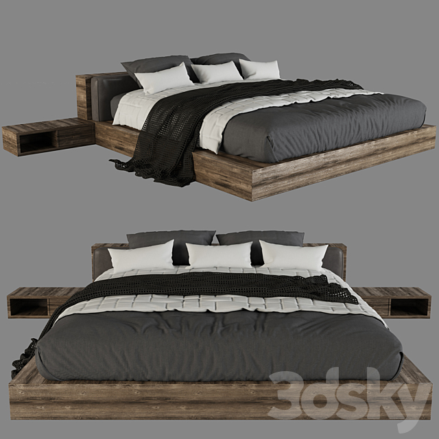 Hi-Tech Bed 3DSMax File - thumbnail 1