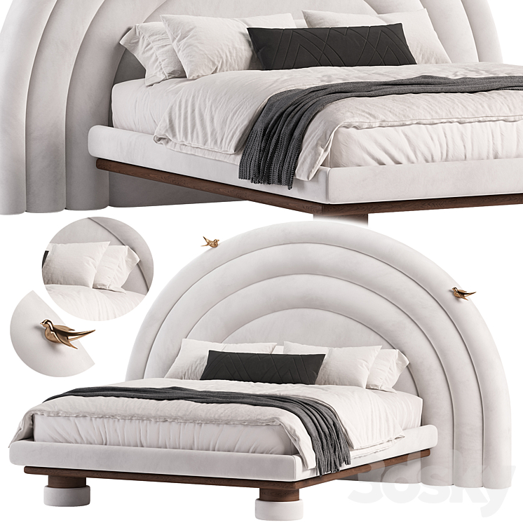 hippo bed 3DS Max Model - thumbnail 1