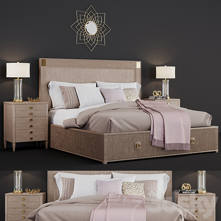 Hudson Bed 3DS Max Model - thumbnail 1