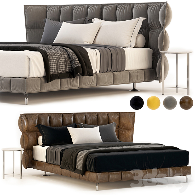 Husk bed 3DS Max Model - thumbnail 1