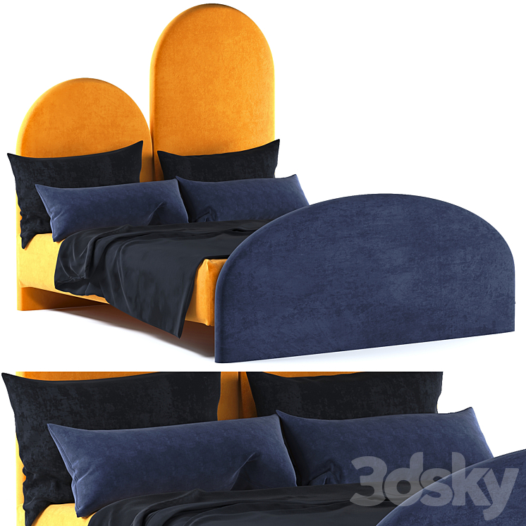 IKEA BED 3DS Max Model - thumbnail 3