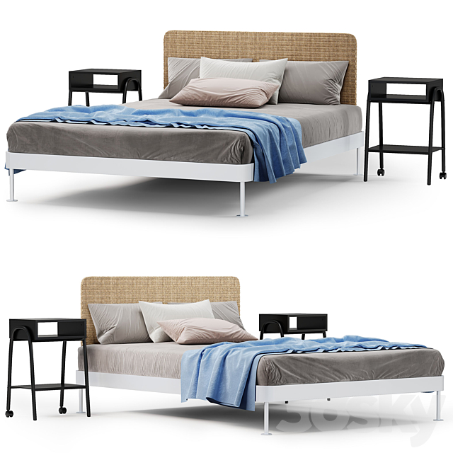 IKEA Delakting Bed 3DSMax File - thumbnail 1